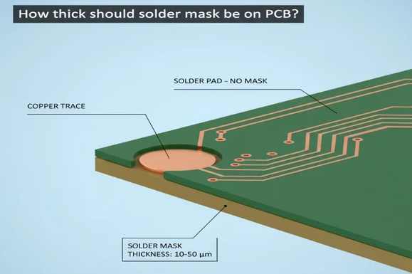 Độ dày của mặt nạ hàn nên là bao nhiêu, http://vn.danyupcbs.com/2026/01/23/pcb-solder-mask/